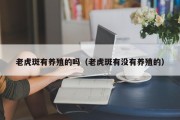 老虎斑有养殖的吗（老虎斑有没有养殖的）
