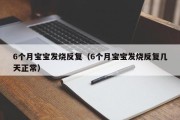 6个月宝宝发烧反复（6个月宝宝发烧反复几天正常）